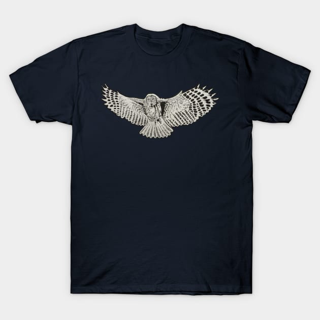 Flying Owl T-Shirt by AndersHoberg